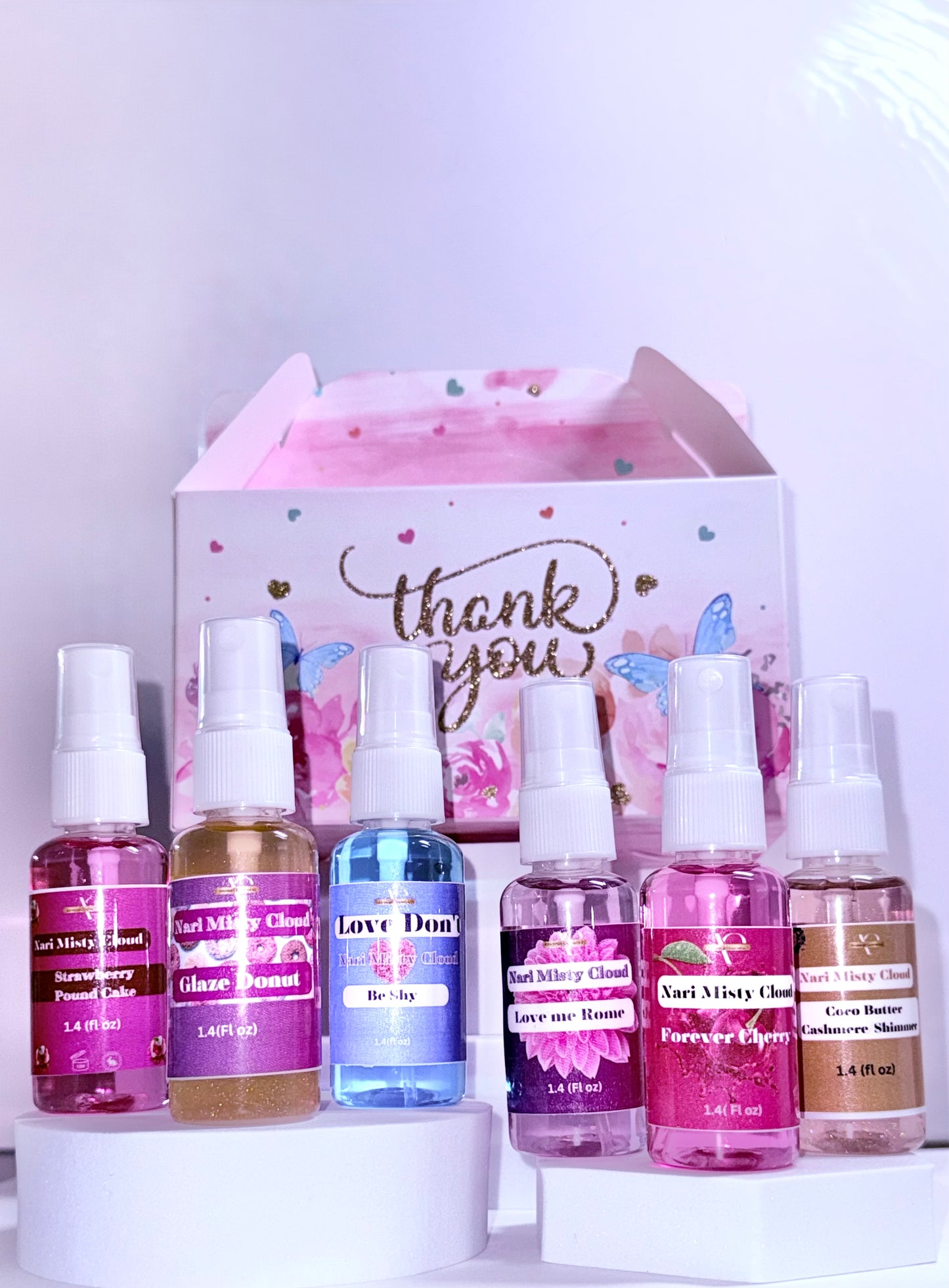 Nari Misty Cloud Travel size Body Mist Bundle