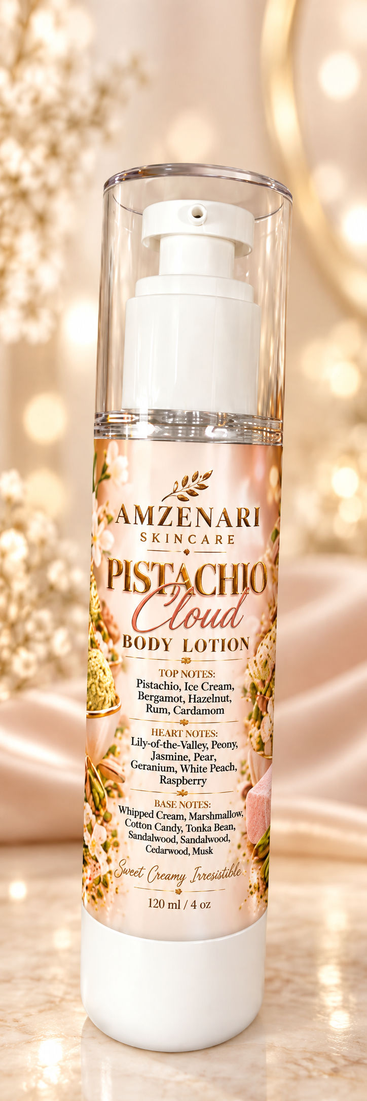 PISTACHIO CLOUD, BODY LOTION (INSPIRED BY KAYALI PISTACHIO GELATO )