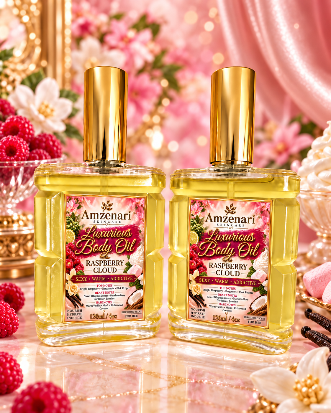 RASPBERRY CLOUD, LUXURIOUS BODY OIL ( INSPIRED BY HOUSE OF SILLAGE MINNIE MOUSE )