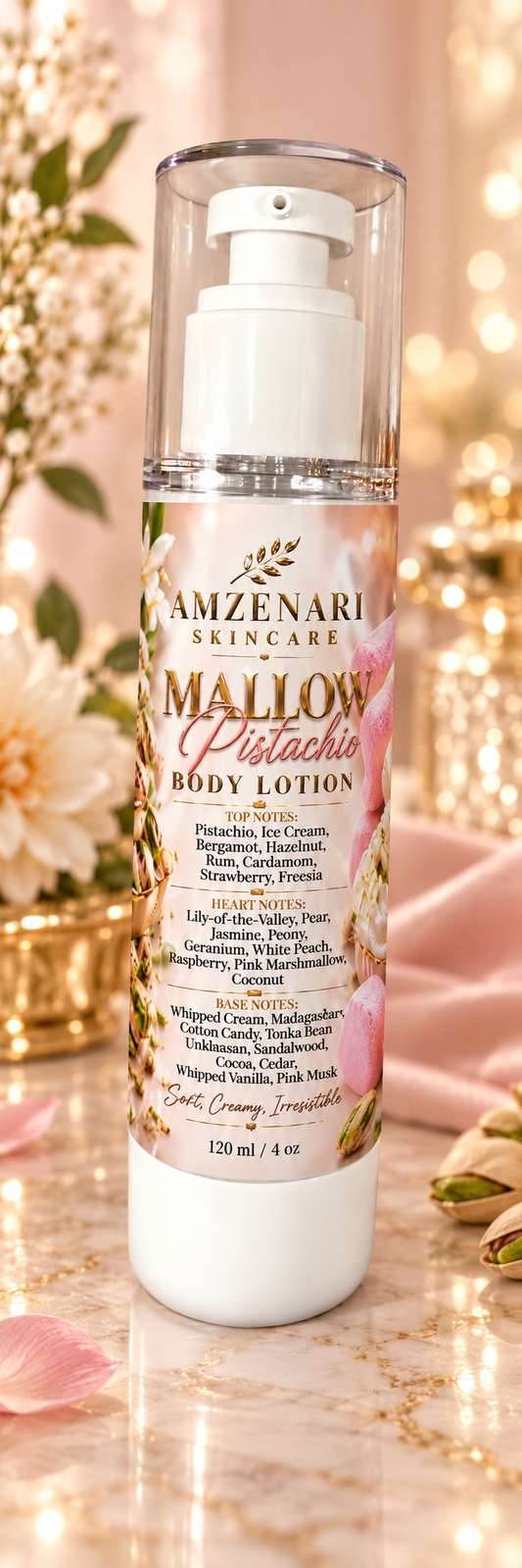 MALLOW PISTACHIO BODY CREAM HYBRID ( YUM BOUJEE MARSHMALLOW & YUM PISTACHIO GELATO INSPIRED BY KAYALI)