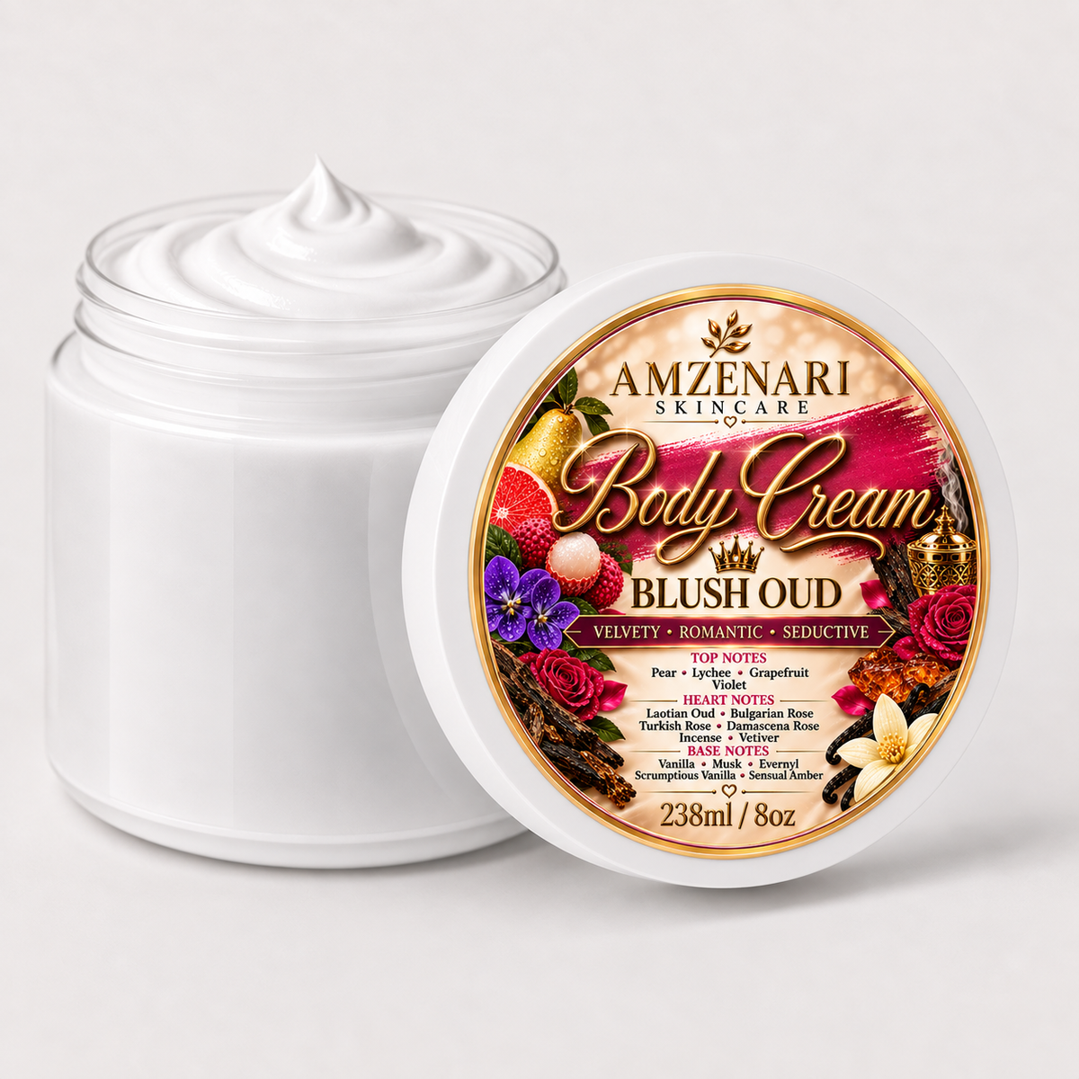 BLUSH OUD SCENTED BODY CREAM ( INSPIRED BY OUD SATIN MOOD & DELINA EXCLUSIF)