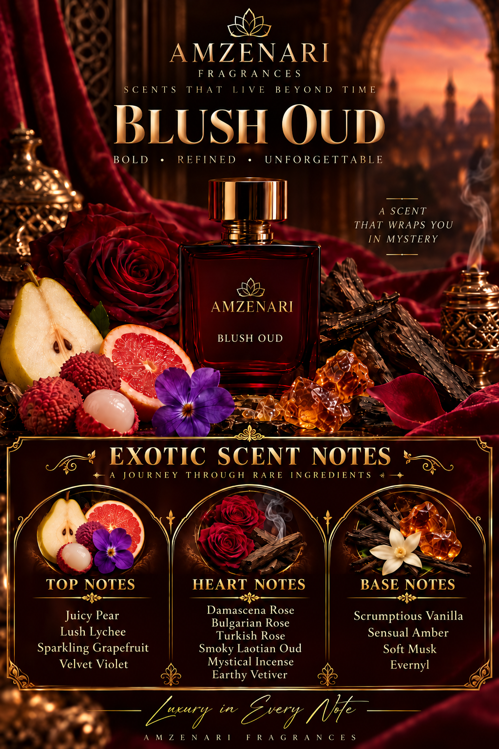 BLUSH OUD SCENTED BODY CREAM ( INSPIRED BY OUD SATIN MOOD & DELINA EXCLUSIF)