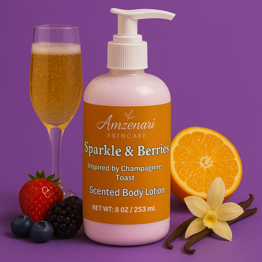 SPARKLE & BERRIES SCENTED BODY LOTION  Inspired by Champagne toast ( Releasing on 9/13) Per-order Available