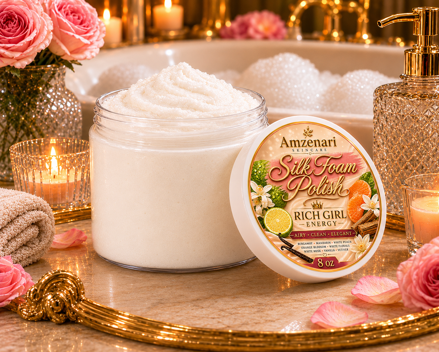 Rich Girl Energy Silk Foam Body Polish