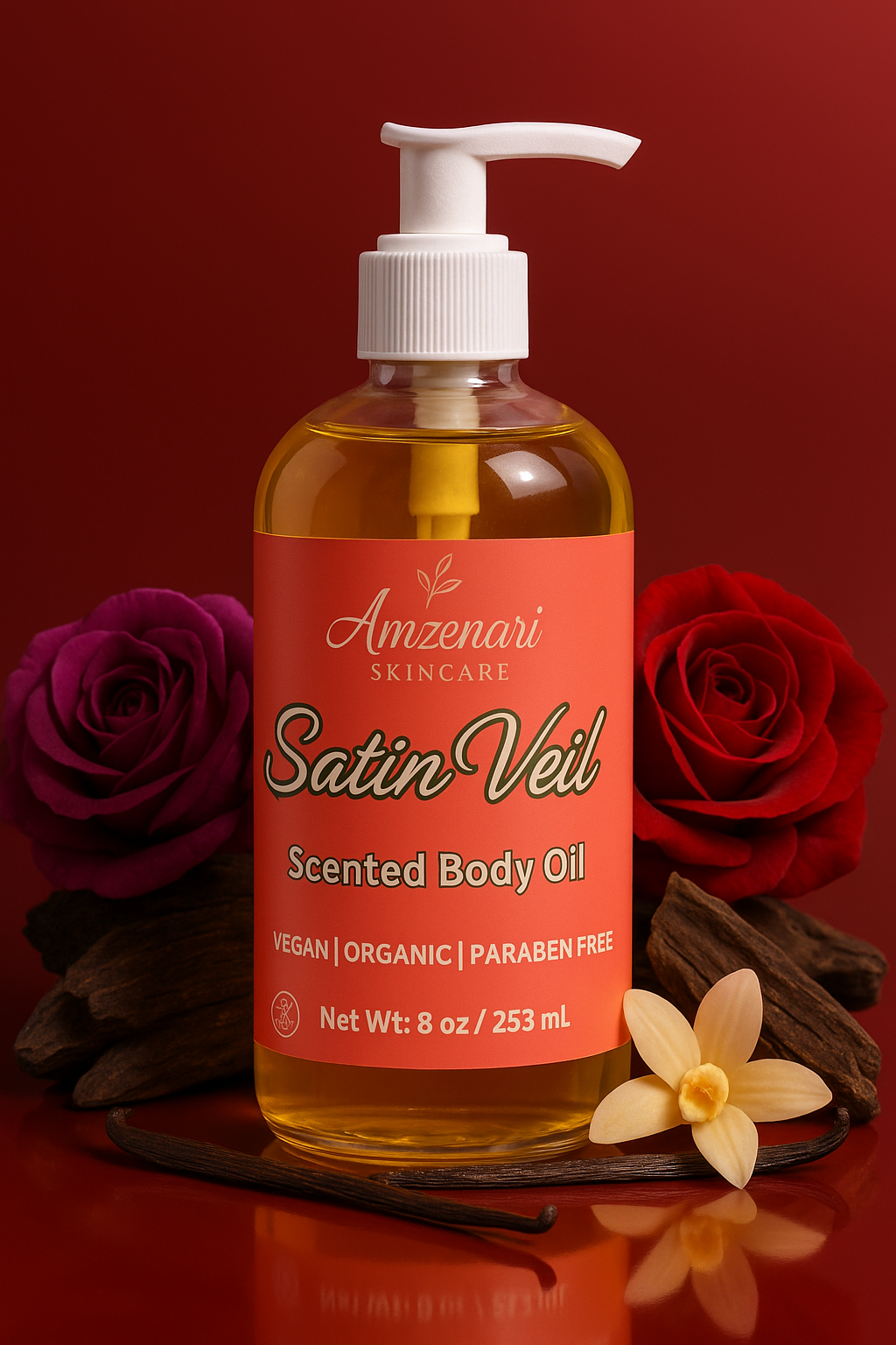 SATIN VEIL SCENTED BODY OIL Inspired By Maison Francis Kurkdjian
