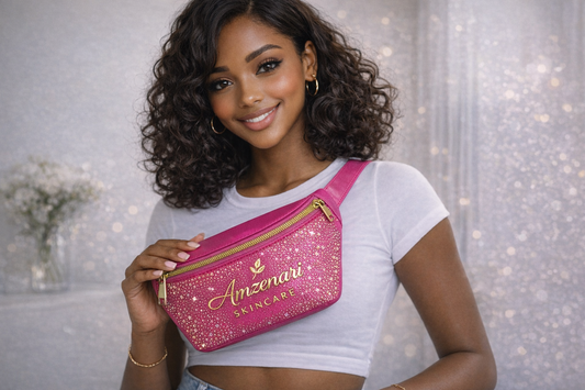 Amzenari Luxe Carryall Crossbody Cosmetics Bag