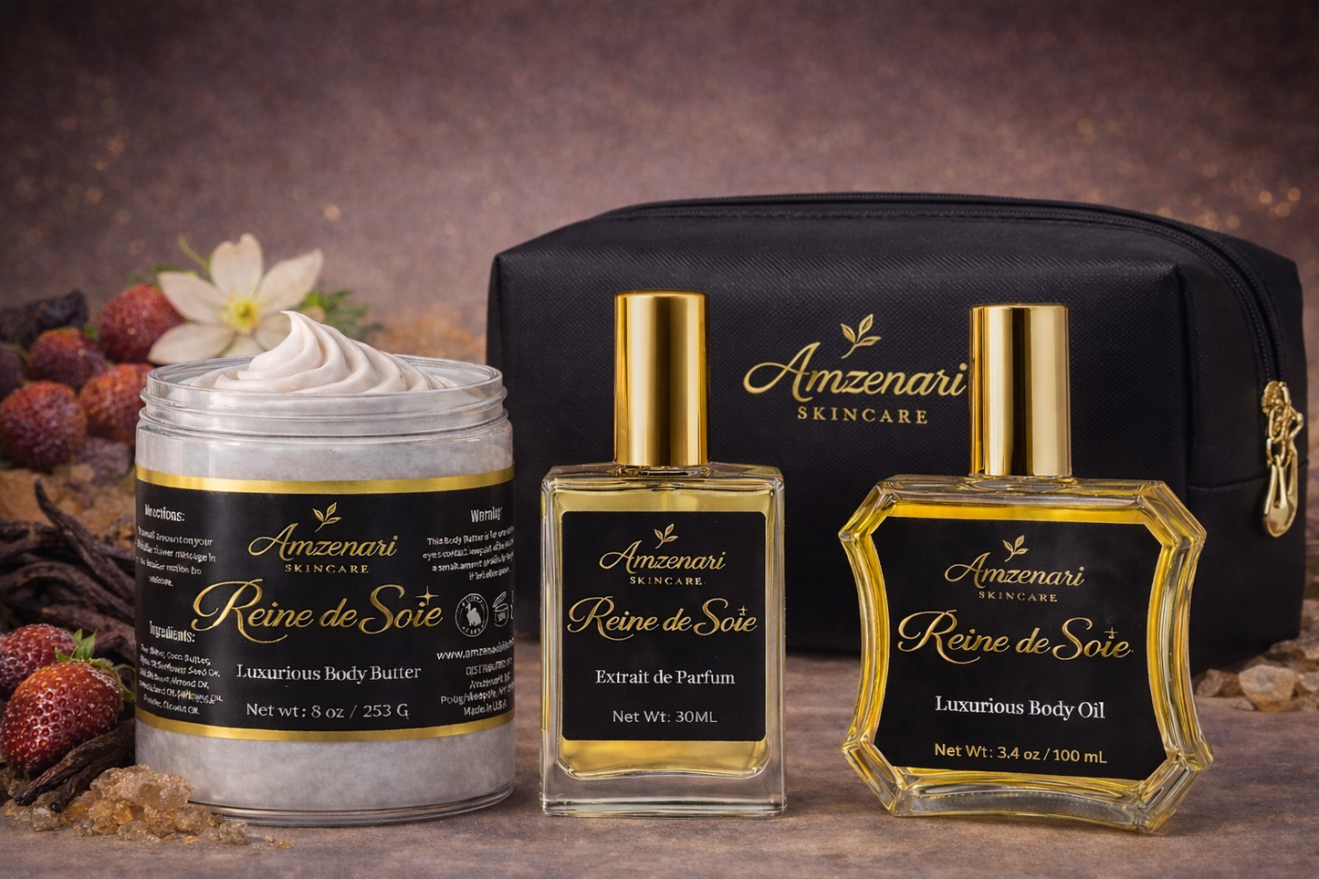 Reine de Soie Body Bundle Gift Set ( Inspired By Creed Queen of Silk ) Shipped in 4-5 business