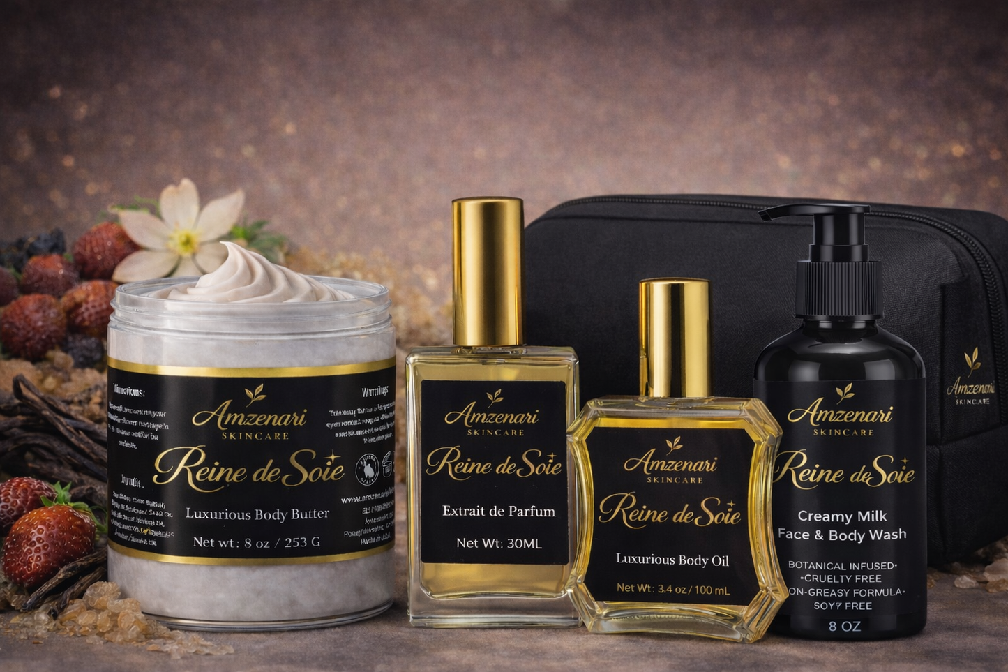 Reine de Soie Body Bundle Gift Set ( Inspired By Creed Queen of Silk ) Shipped in 4-5 business