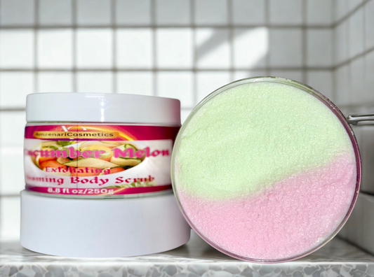 Cucumber + Melon Foaming  Body Scrub
