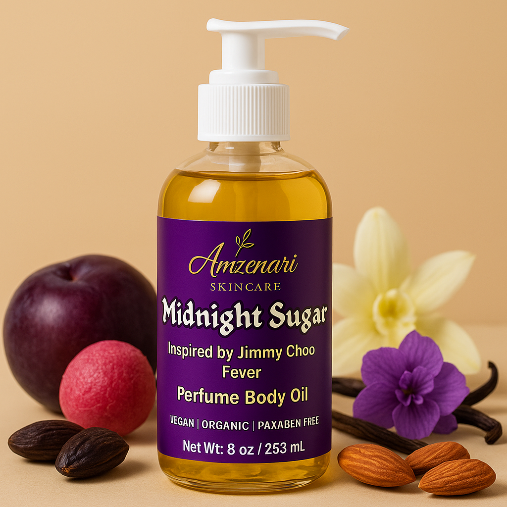 MIDNIGHT SUGAR PERFUME BODY OIL : INSPIRED BY JIMMY CHO FEVER