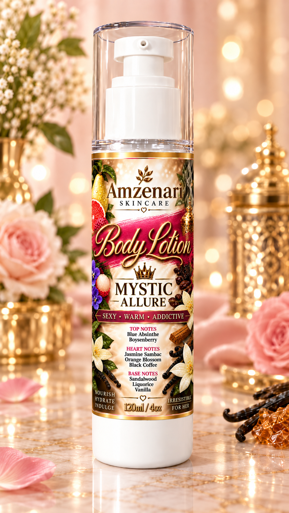 MYSTIC ALLURE SCENTED BODY LOTION ( YSL BLACK OPIUM INTENSE )
